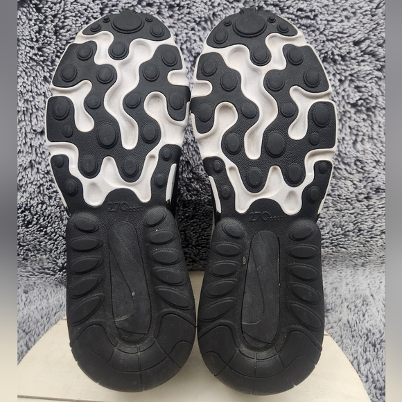 Nike Air Max 270 React Optical Black/Gray Running Shoes Size 8.5 - Picture 7 of 8